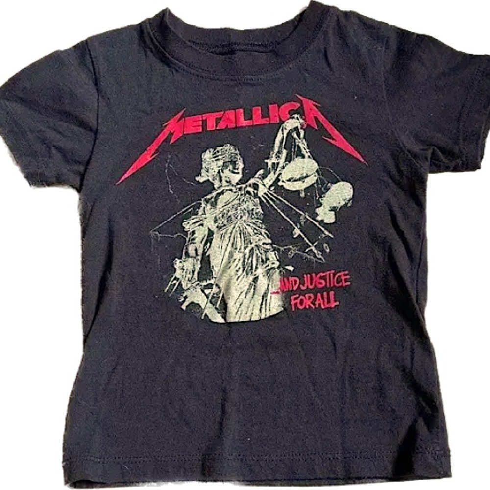 Small Metallica Baby tee band tee brandy melville